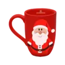 Caneca Virtual Flat Vermelha Papai Noel